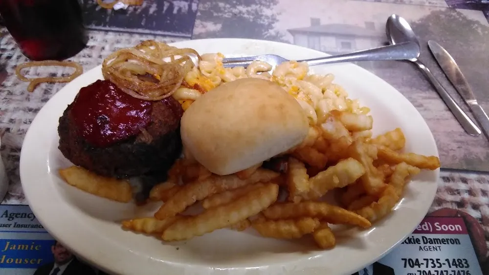 Meatloaf with Mac and Cheese