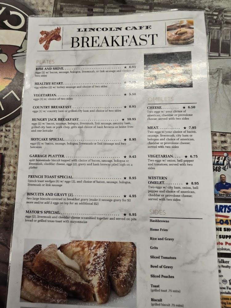 Lincoln Cafe & Catering Country Breakfast